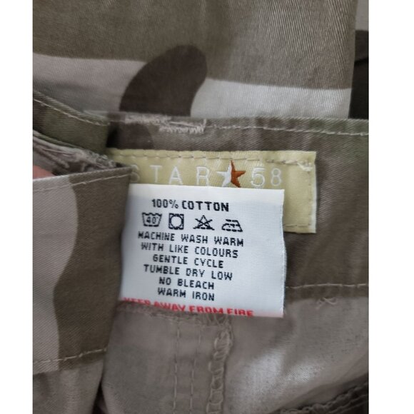 Mens Army Green Camo Pants Size 32 - Picture 7 of 9